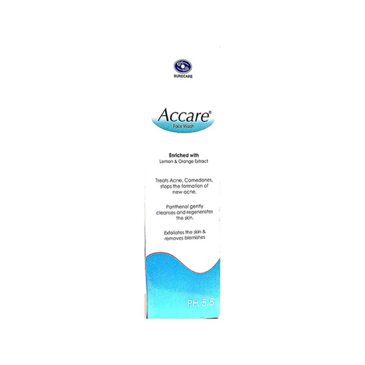 Accare Face Wash with Lemon & Orange Extract | For Acne & Blemishes