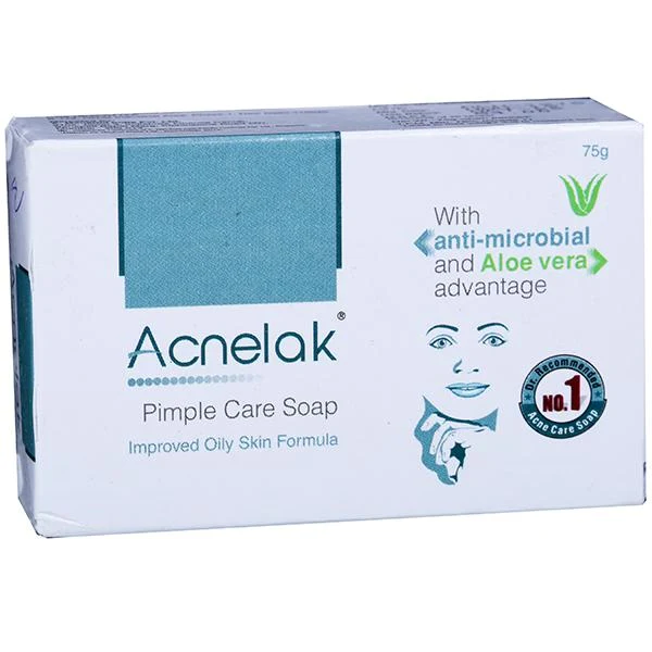 Acnelak Pimple Care Soap with Aloe Vera | For Acne Prone Skin