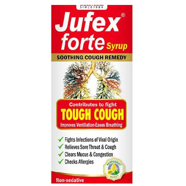 Aimil Jufex Forte Syrup | Relieves Cough, Sore Throat, Congestion & Infections