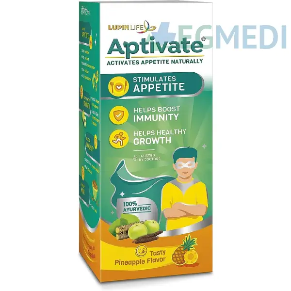 Aptivate 100% Ayurvedic for Appetite, Immunity & Growth | Syrup Pineapple