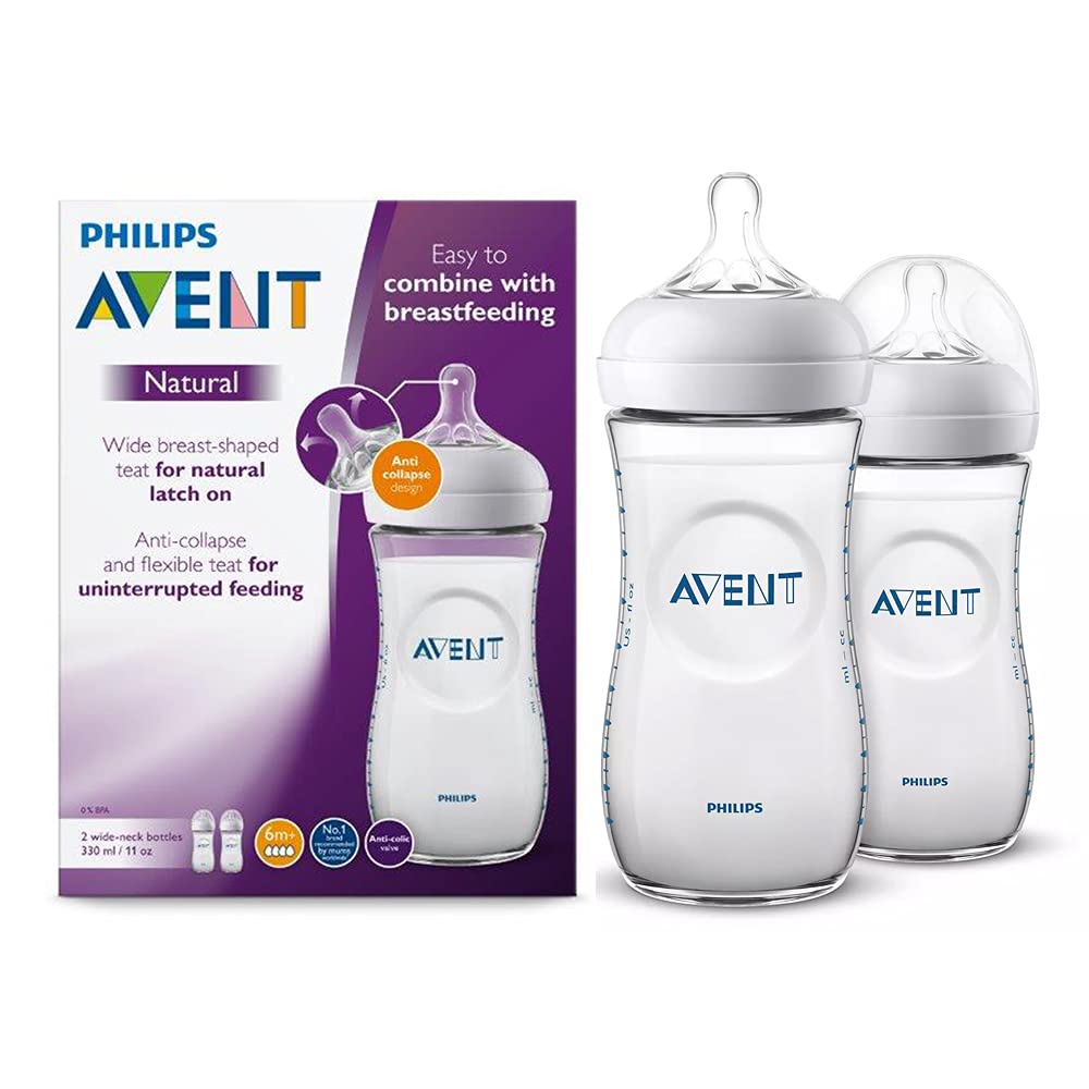 Philips Avent Natural Bottle 330ml (Pack of 2)