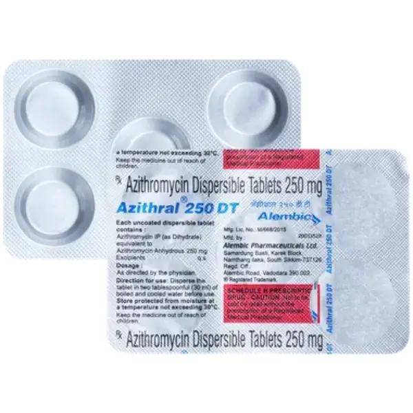 Azithral 250mg DT Tablet