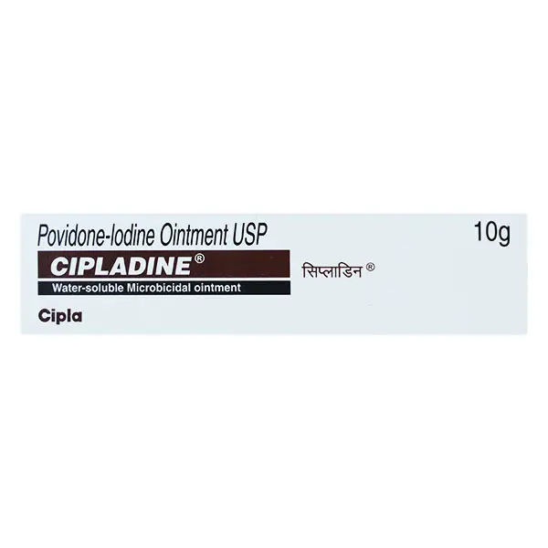 Cipladine Water-Soluble Microbicidal Povidone-lodine Ointment 10gm