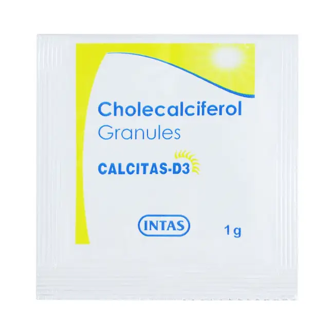 Calcitas-D3 Granules 1gm For Bone, Joint and Muscle Care