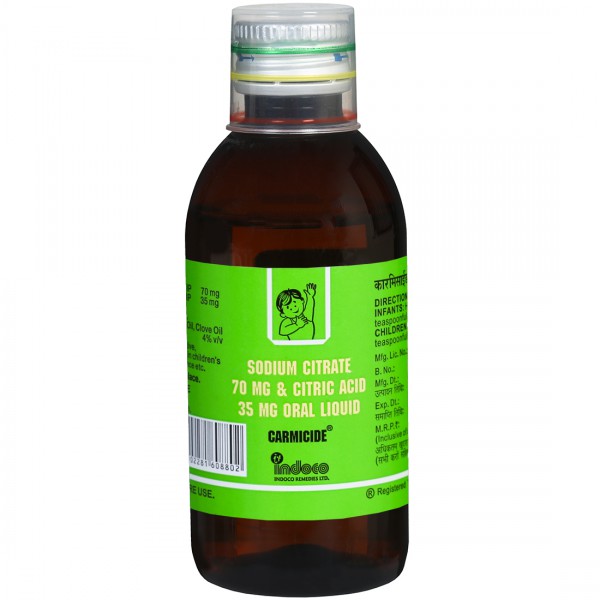 Carmicide Paed Carminative & Digestive Liquid | For Intestinal Colics & Flatulence in Children