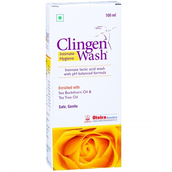 Clingen Women Intimate Hygiene Lactic Acid Wash with pH Balanced Formula | Safe & Gentle