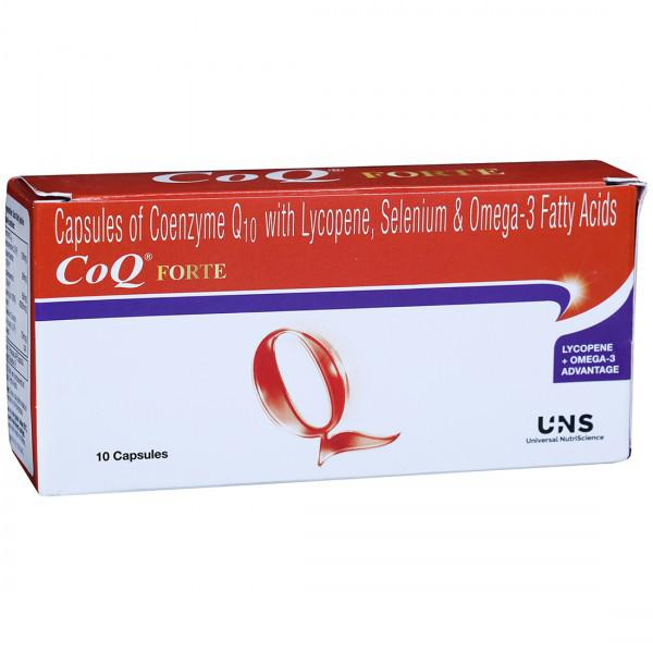 CoQ Forte Soft Gelatin Capsule with Coenzyme Q10, Lycopene, Selenium & Omega-3 Fatty Acids