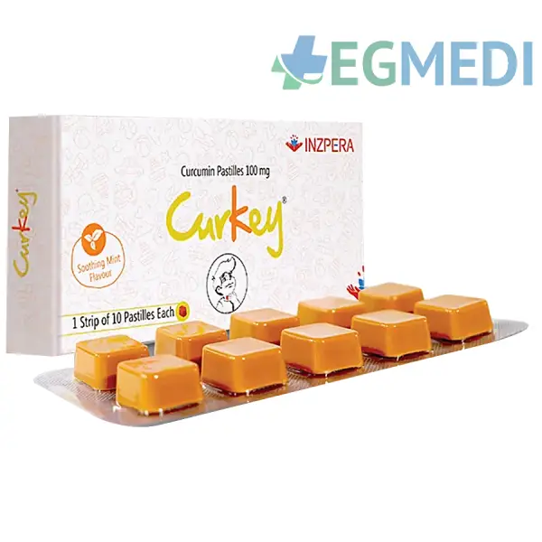 Curkey Curcumin 100mg Pastilles Soothing Mint