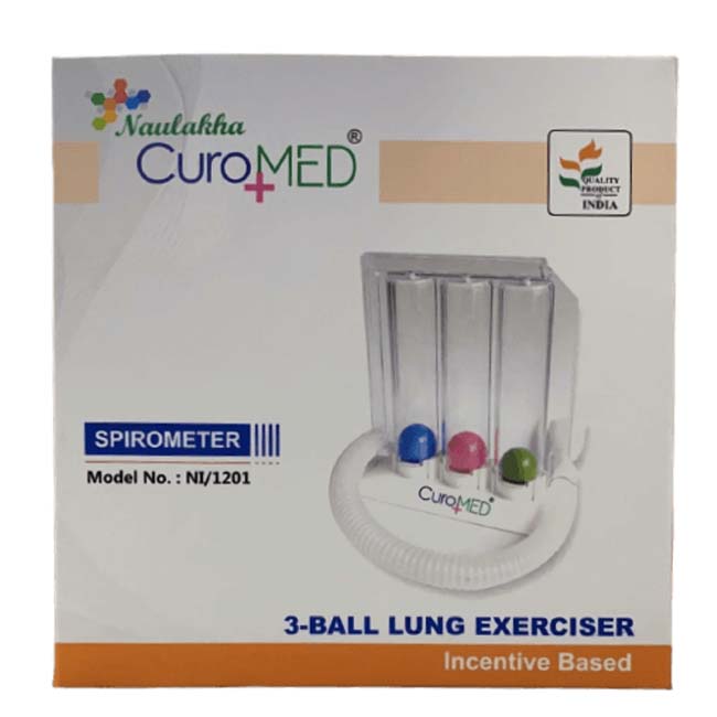 Curomed+ Spirometer 3 Ball Lung Excerciser