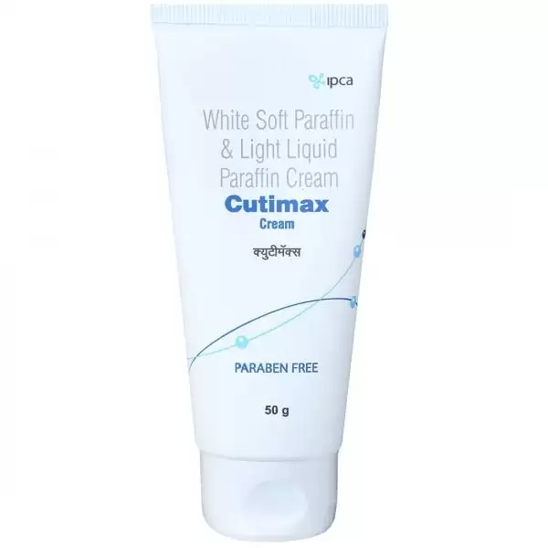 Cutimax Cream with Soft Paraffin & Light Liquid Paraffin | For Dry Skin & Eczema Relief 50gm