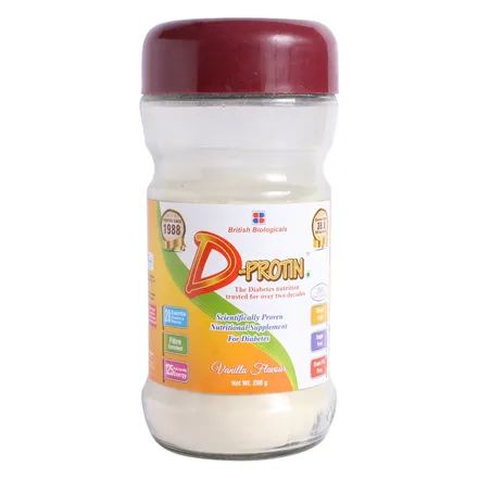D-Protin Nutritional Supplement for Diabetics | Flavour Vanilla Powder