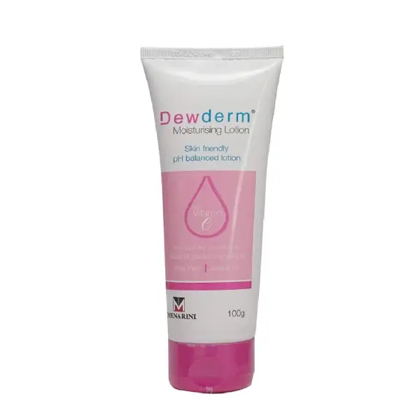 Dewderm Moisturising Lotion with Vitamin E, Aloe Vera & Jojoba Oil | Skin-Friendly & pH-Balanced