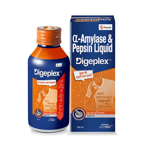 Digeplex Syrup | For Burps, Bloating, Indigestion, Gas & Loss of Appetite | Sugar-Free