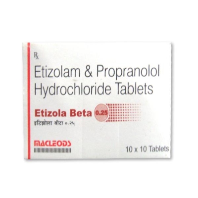 Etizola Beta 0.25 mg/20 mg Tablet