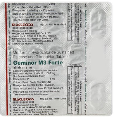 Geminor M 3 Forte Tablet PR