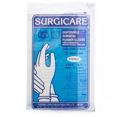 Surgicare Disposable Rubber Gloves 6