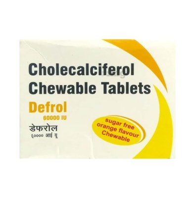 Defrol 60000IU Chewable Tablet Orange Sugar Free