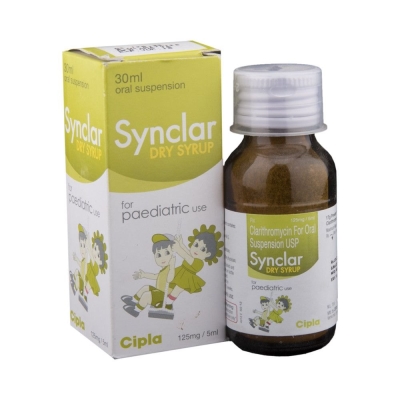 Synclar Paediatric Dry Syrup Banana