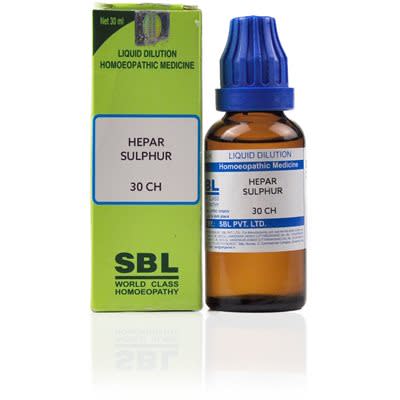 SBL Hepar Sulphur Dilution 30 CH