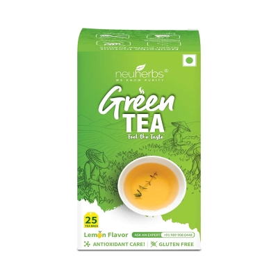 Neuherbs Green Tea for Weight Management with Mint Flavour 25 Tea Bags Mint Green Tea Bags Box (25 Bags)