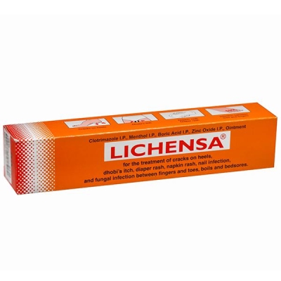 Lichensa Ointment for Cracked Heels, Diaper/ Napkin Rash, Nail & Fungal Infection | 40gm