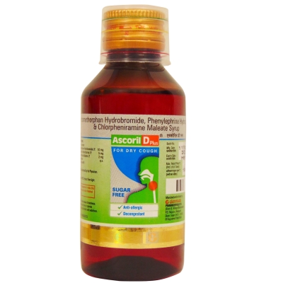 Ascoril D Plus Syrup Sugar Free