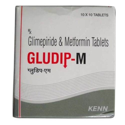 Gludip M 1 mg/500 mg Tablet