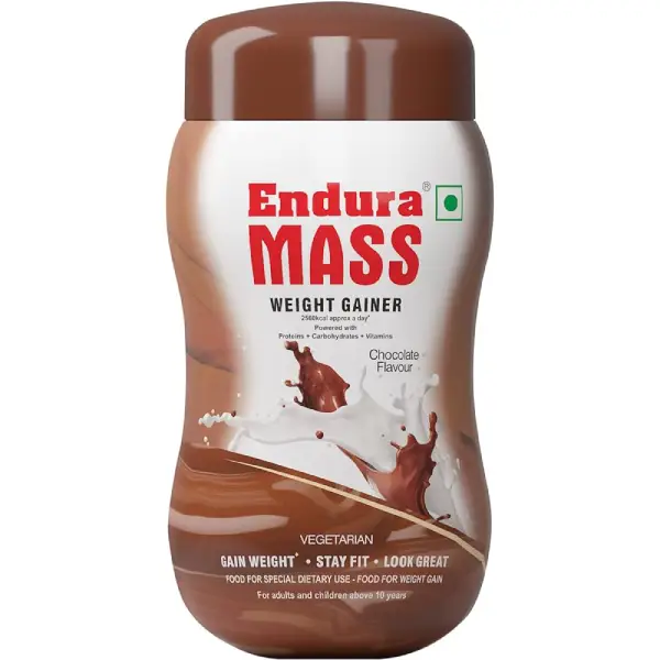 Endura Mass Weight Gainer to Stay Fit | For Adults & Children Above 10 Years | Flavour Chocolate