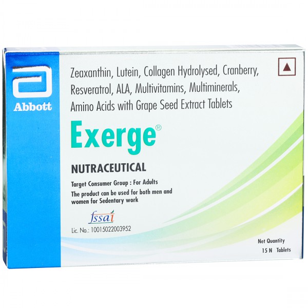 EXERGE NEUTRACEUTICAL Tablet