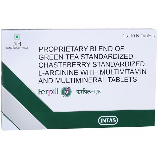 Ferpill-F Tablet with Green Tea Extract, Chasteberry, L-Arginine & Vitamin D3