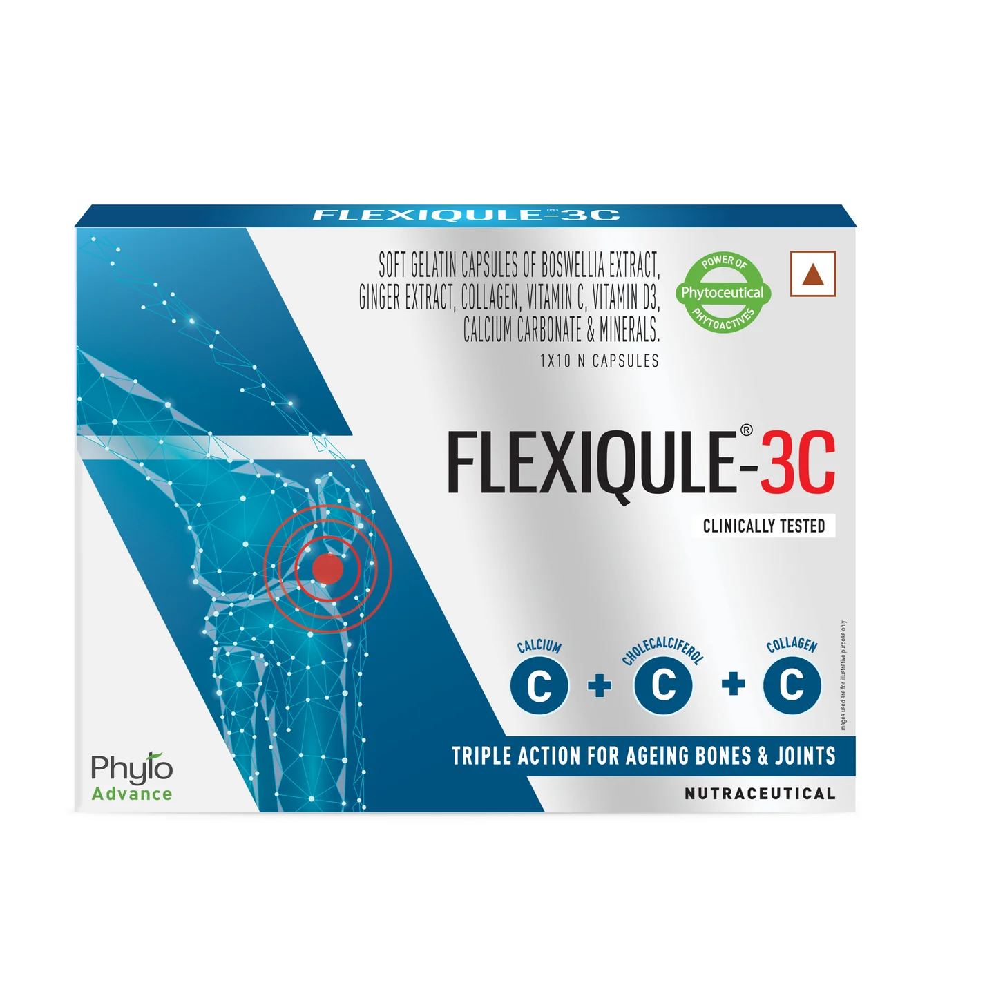 FlexiQule 3C Triple Action Formula for Joint Pain & Cartilage Regeneration