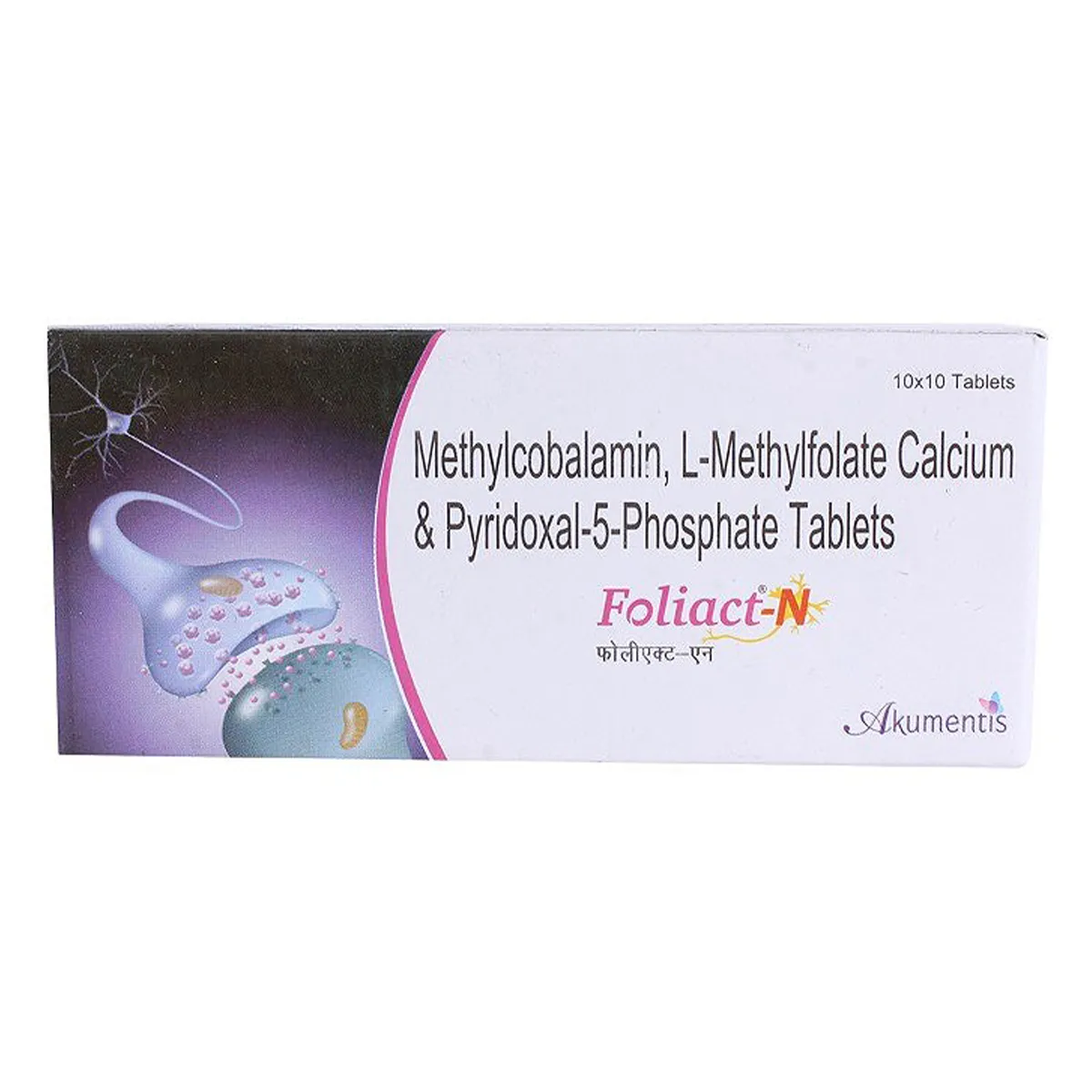 Foliact-N Tablet with Mecobalamin, L-Methylfolate Calcium & Pyridoxal-5-Phosphate