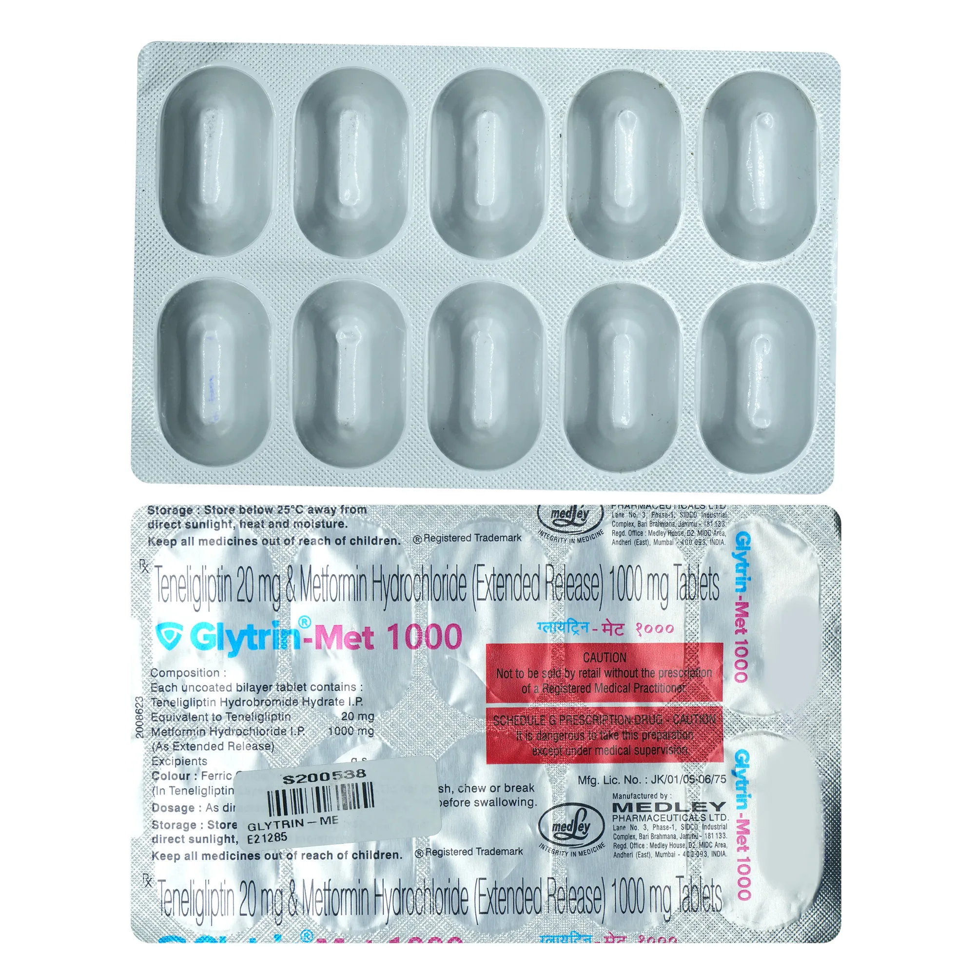 Glytrin-Met 1000 Tablet