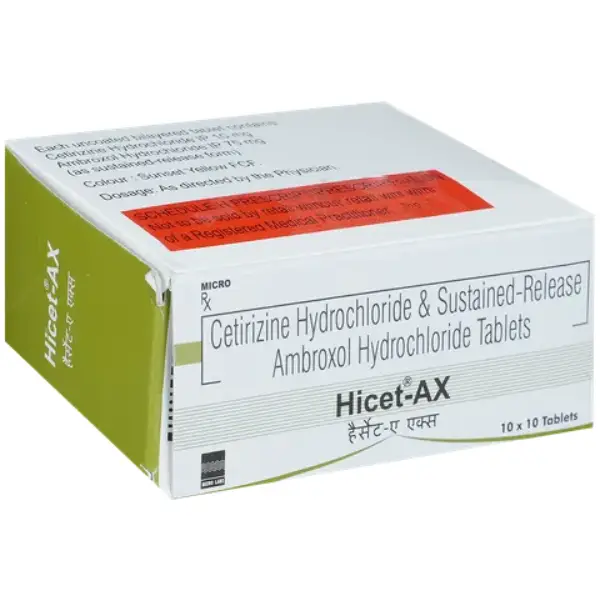Hicet-AX 5mg/60mg Tablet