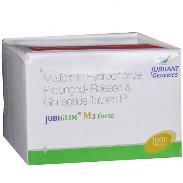 Jubiglim M Forte 3mg/1000mg Tablet PR