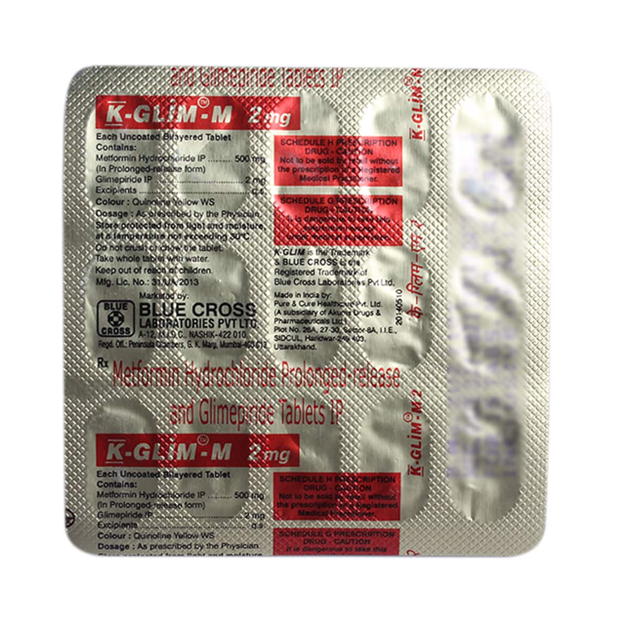 K-Glim-M 2mg Tablet PR