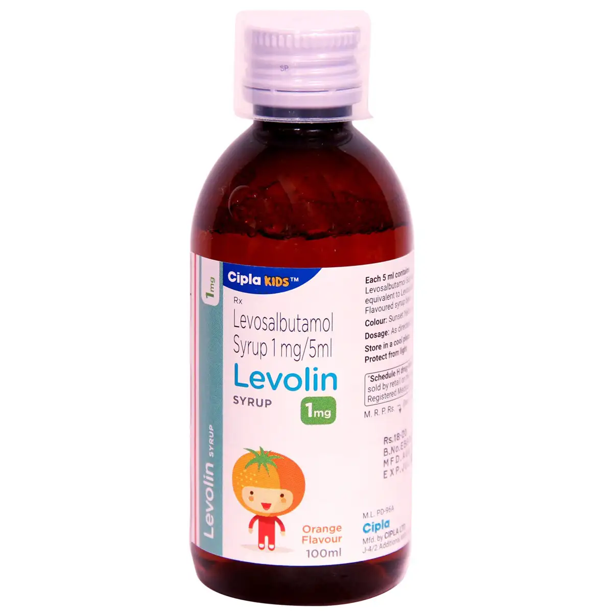 Levolin 1mg Syrup Orange