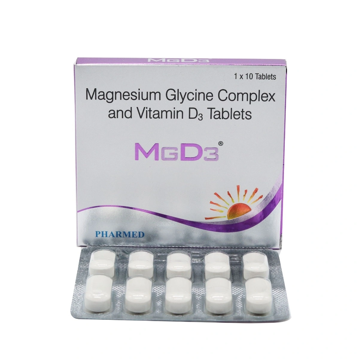 MGD3 Tablet with Magnesium Glycine & Vitamin D3 | Supports Bone Health