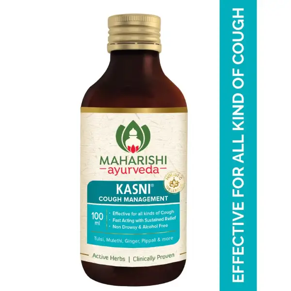 Maharishi Ayurveda Kasni Syrup for Cough Management | Non-Drowsy & Alcohol-Free