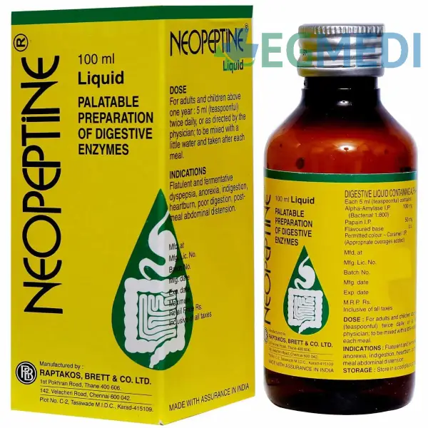 Neopeptine Liquid | Palatable Preparation of Digestive Enzymes