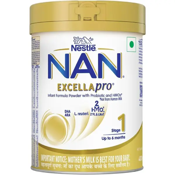 Nestle Nan Excella Pro 1 Infant Formula | With Probiotics, DHA, ARA & HMOs | Powder