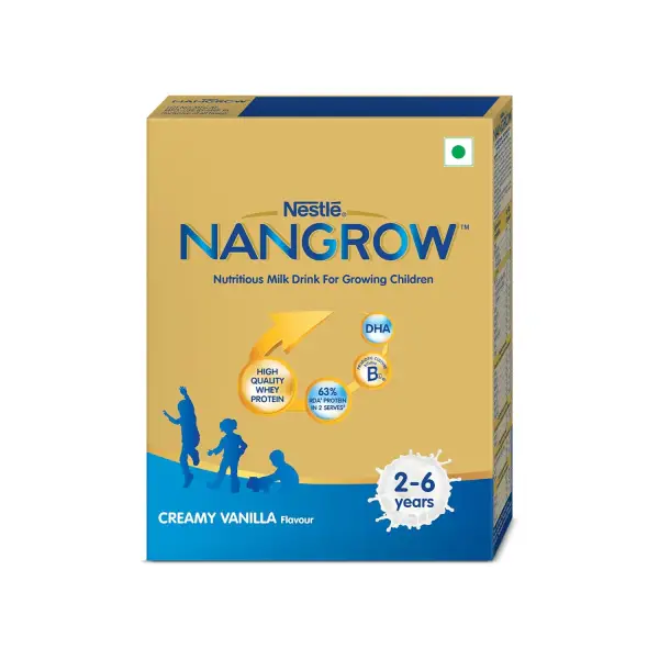 Nestle Nangrow with Whey Protein, DHA & Probiotics (2 to 6 Years) | Flavour Creamy Vanilla