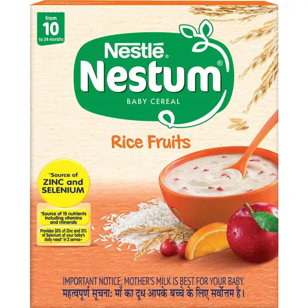 Nestle Nestum Baby Cereal From 10 to 24 Months | Rice Fruits