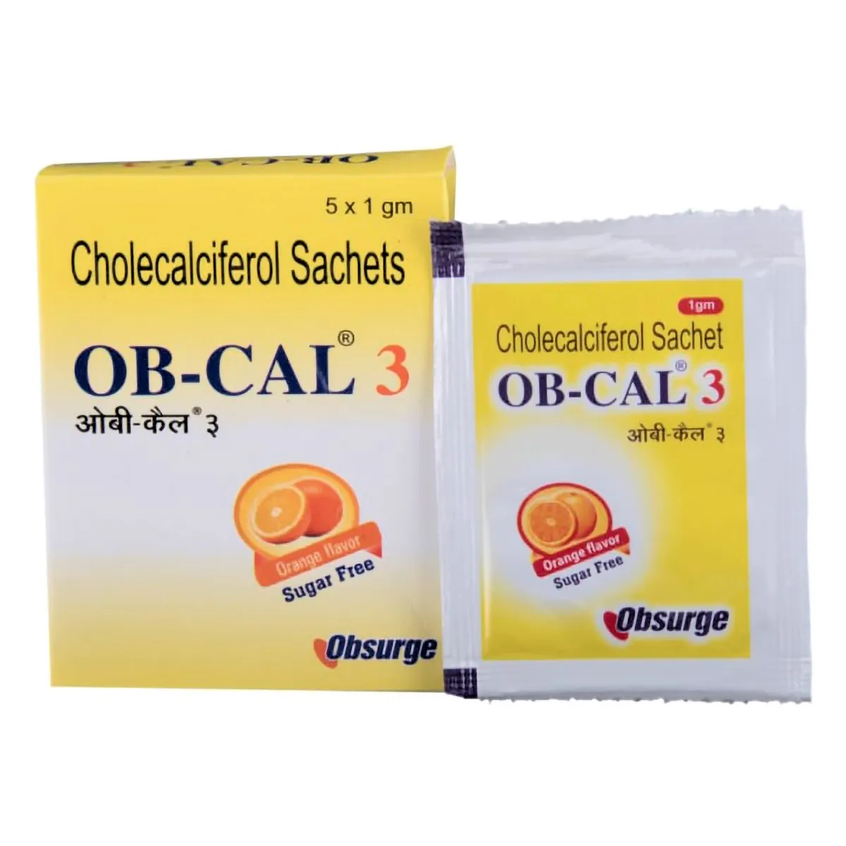 OB-Cal 3 Sachet 1gm Orange Sachet