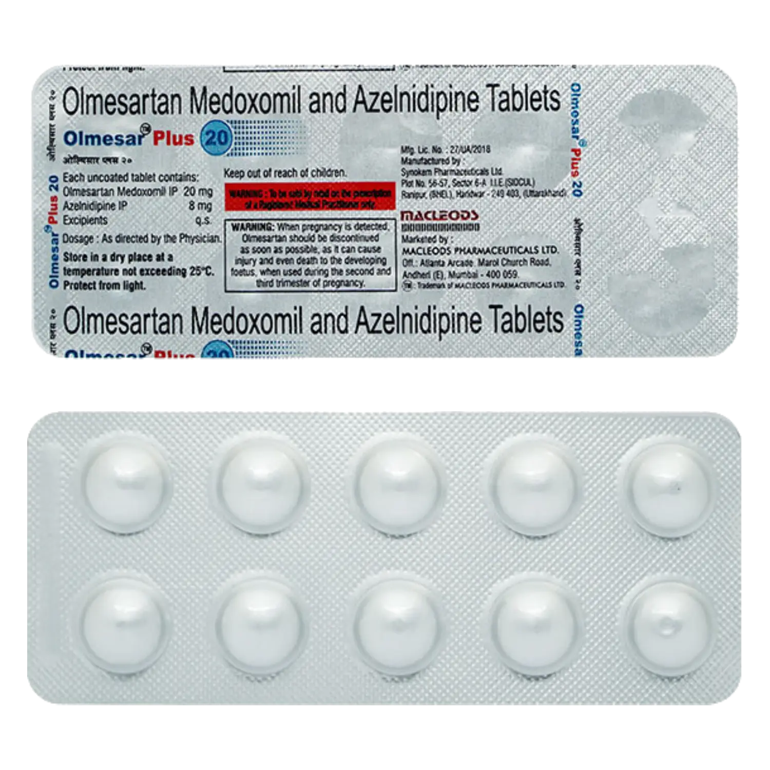 Olmesar Plus 20 Tablet