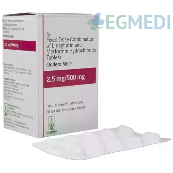 Ondero Met 2.5mg/500mg Tablet