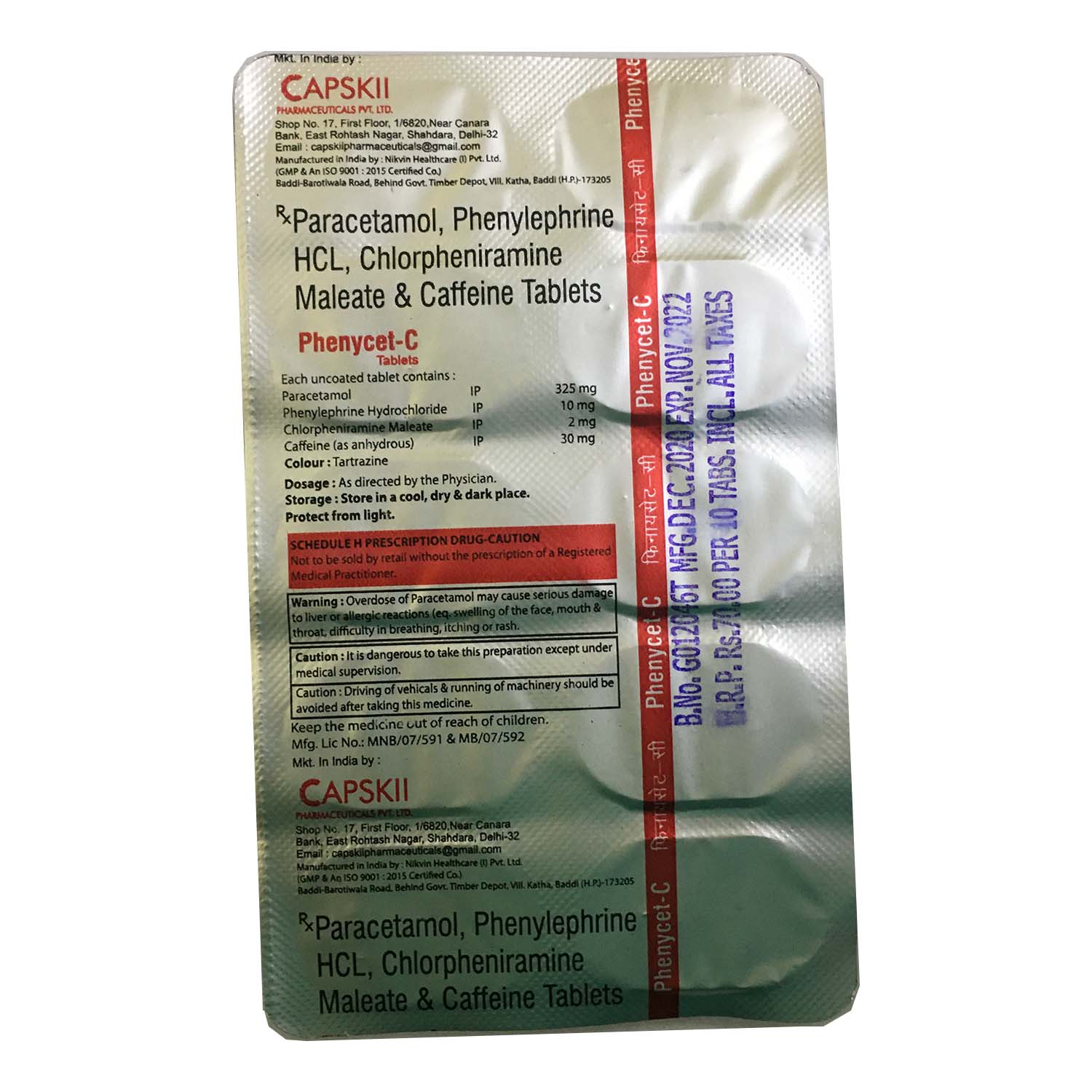 Phenycet-C Tablets