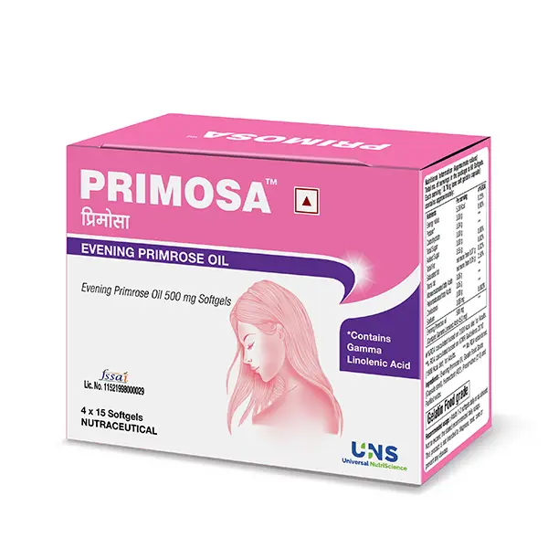 Primosa 500mg Evening Primrose Oil Softgel for PMS Symptoms