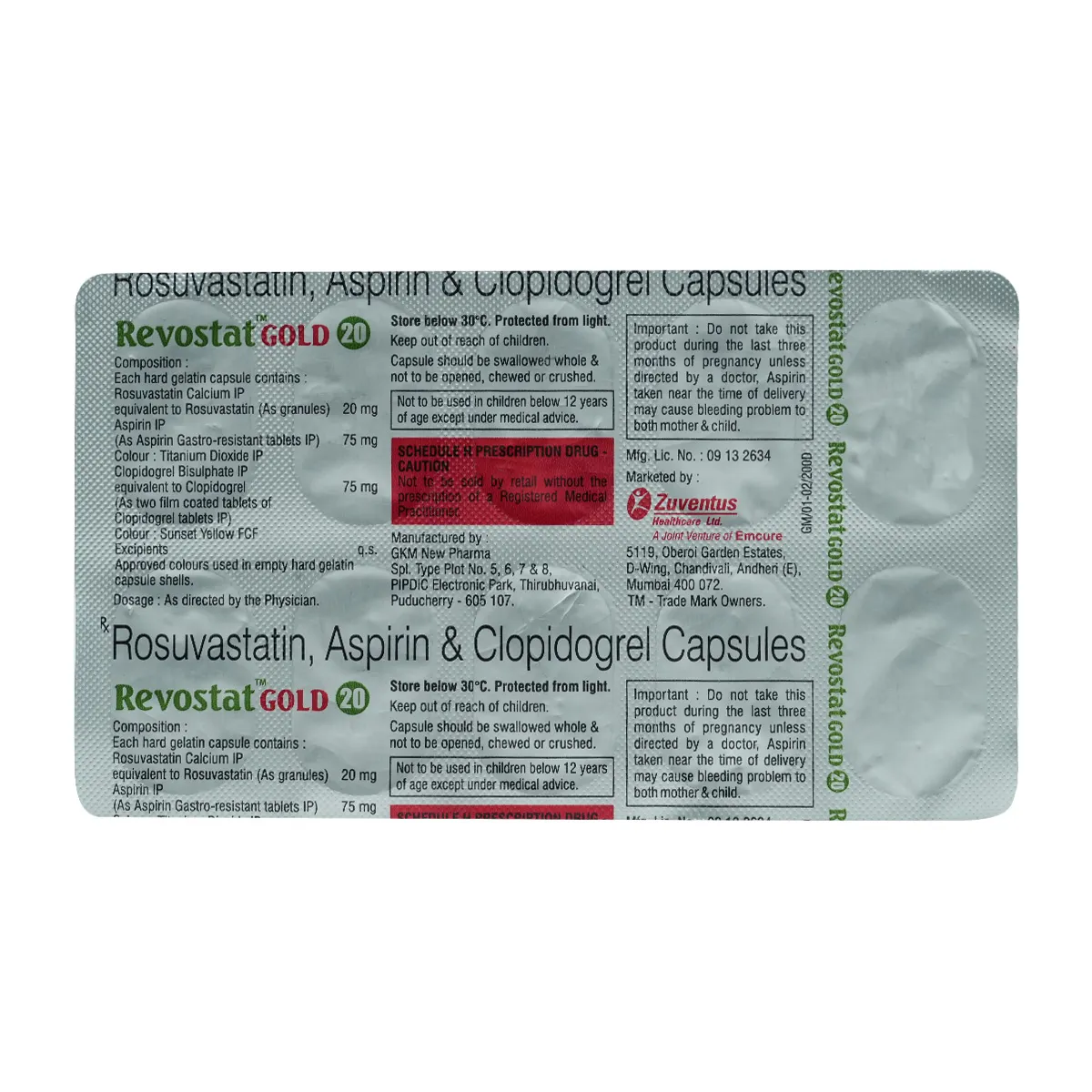 Revostat Gold 20 Capsule