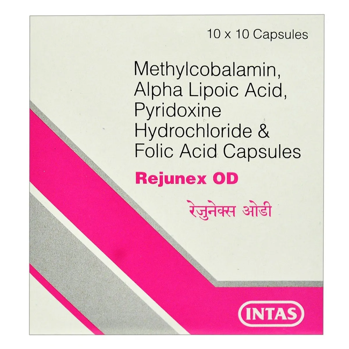 Rejunex OD Capsule with Mecobalamin, ALA , Pyridoxal Hydrochloride & Folic Acid